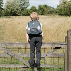 On The Farm Kids Backpack 16 On The Farm Kids Backpack -Sophie Allport poly24520s on the farm shaped polyester back pack lifestyle 3 high res square