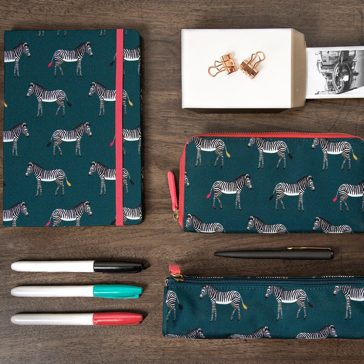 Zebra A5 Fabric Notebook 5 Zebra A5 Fabric Notebook - Image 3