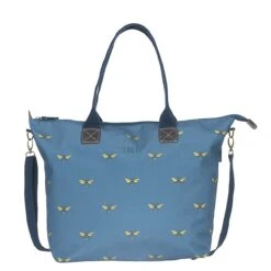 Bees Teal Oundle Bag -Sophie Allport poly80520 bees oundle bag teal personalisation cut out high res square