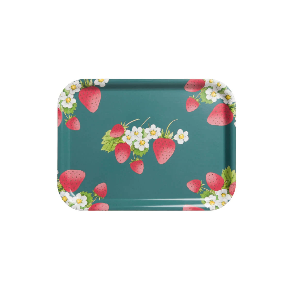Strawberries Serving Tray - Small 3 Strawberries Serving Tray - Small