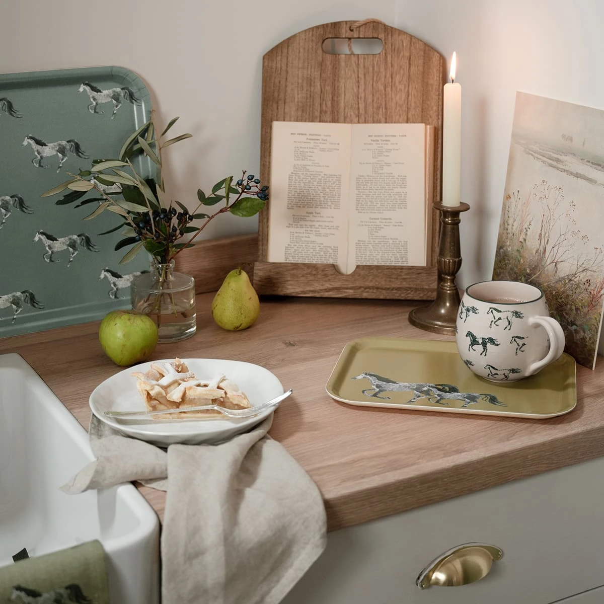 Grey Horse Serving Tray - Large 7 Grey Horse Serving Tray - Large - Image 5