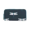 Dragonfly Oilcloth Zipped Wallet Purse -Sophie Allport pvc57544m dragonfly oilcloth wallet purse metal zip cut out web 1