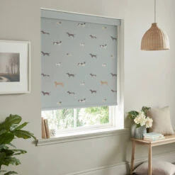 Woof Sage Made To Measure Roller Blind 8 Woof Sage Made To Measure Roller Blind -Sophie Allport rlb32sm2m woof sage artwork roller blind made to measure lifestyle 2 high res square