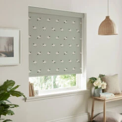 Sheep Sage Made To Measure Roller Blind -Sophie Allport rlb43sgm2m sheep sage artwork roller blind made to measure lifestyle 2 high res square