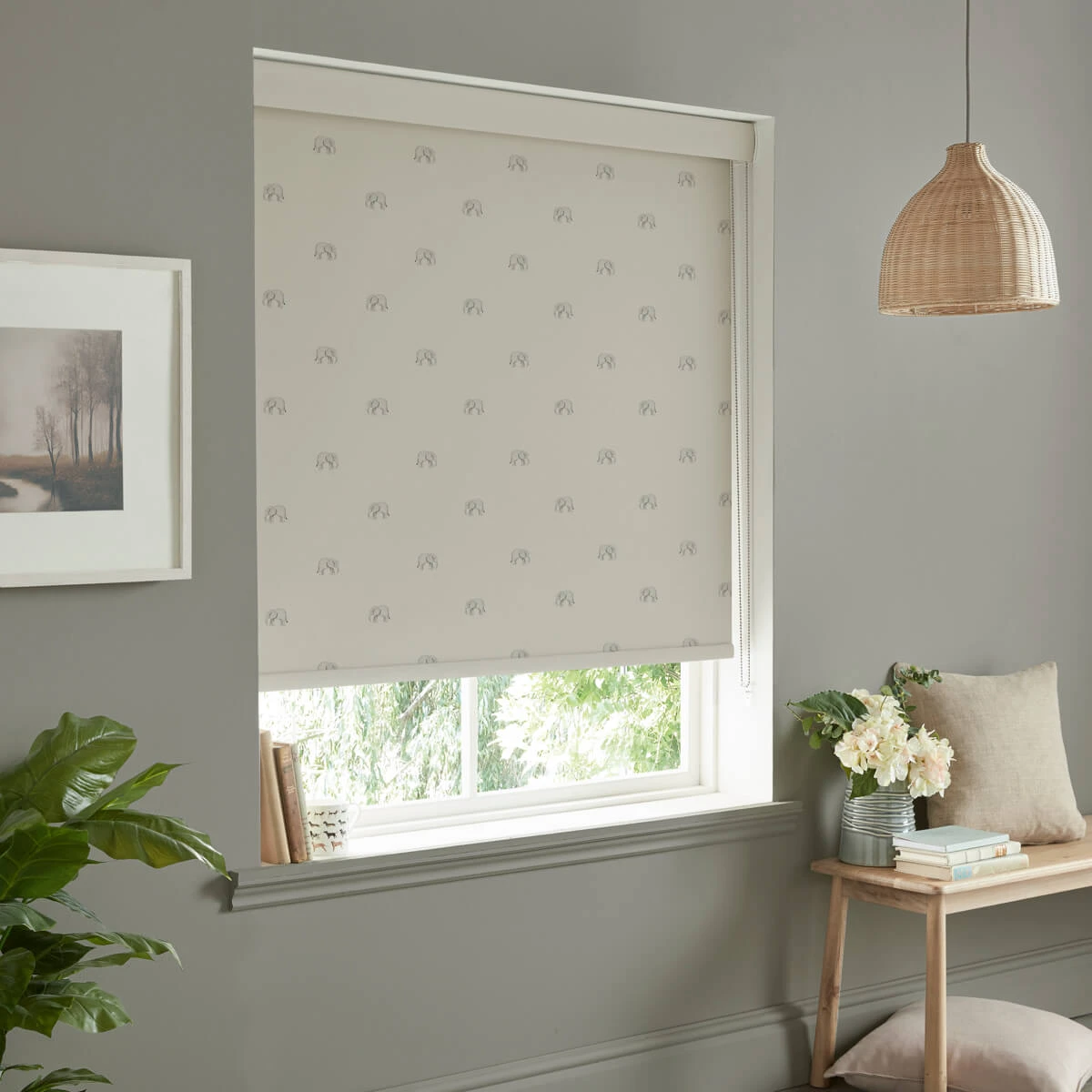 Elephant Linen Made To Measure Roller Blind 5 Elephant Linen Made To Measure Roller Blind - Image 3