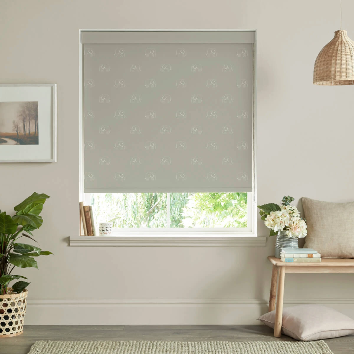 Elephant Sage Made To Measure Roller Blind 3 Elephant Sage Made To Measure Roller Blind