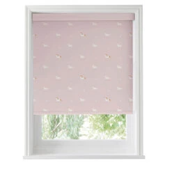 Unicorn Soft Pink Made To Measure Roller Blind -Sophie Allport rlb55spm2m unicorn soft pink artwork roller blind made to measure cut out high res square