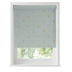 Bears Sage Green Made To Measure Roller Blind -Sophie Allport rlb79sgm2m bears balloons sage green artwork roller blind made to measure cut out high res square