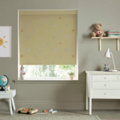 Bears Soft Mustard Made To Measure Roller Blind