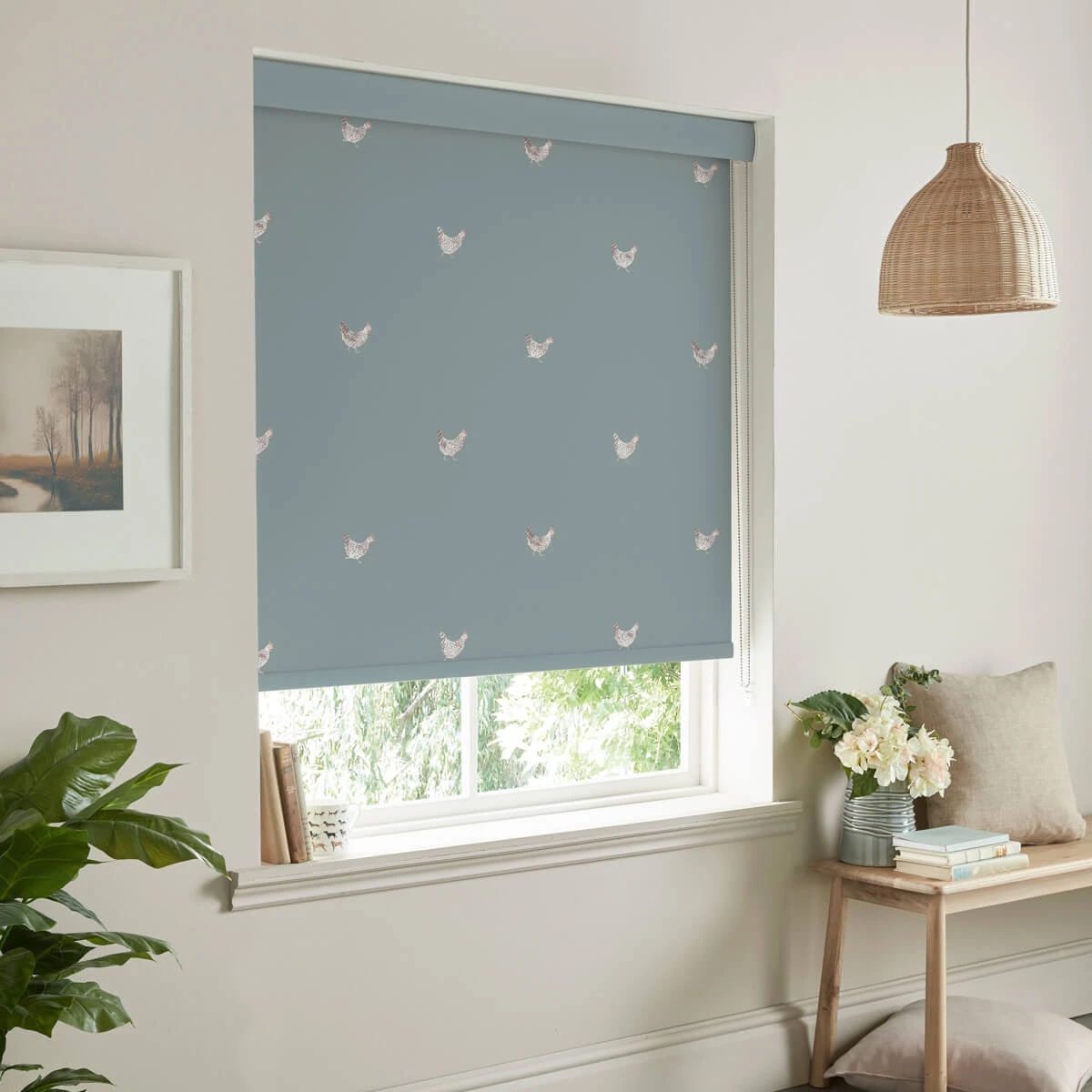 Chicken Deep Duck Egg Made To Measure Roller Blind 5 Chicken Deep Duck Egg Made To Measure Roller Blind - Image 3