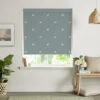 Chicken Deep Duck Egg Made To Measure Roller Blind -Sophie Allport rlb8dgm2m chicken deep duckegg artwork roller blind made to measure lifestyle high res square