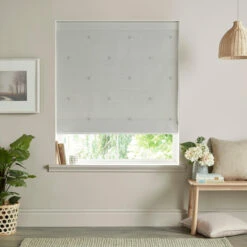Bees Grey Made To Measure Roman Blind