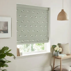 Sheep Sage Made To Measure Roman Blind -Sophie Allport rmb43sgm2m sheep sage artwork roman blind made to measure lifestyle 2 high res square