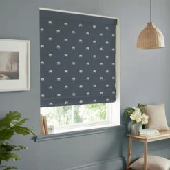 Elephant Deep Navy Made To Measure Roman Blind 8 Elephant Deep Navy Made To Measure Roman Blind -Sophie Allport rmb54dnm2m elephant deep navy artwork roman blind made to measure lifestyle 2 high res square 9684866c 8fa2 4776 893e 418bbe5f0cf7