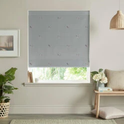 Chicken Pale Sage Blue Made To Measure Roman Blind