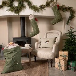 Robin Linen Blend Embroidered Cushion 19 Robin Linen Blend Embroidered Cushion -Sophie Allport robin Christmas collection lounge landscape lifestyle high res square be6e54ab 3517 4829 9d71 9352592db546