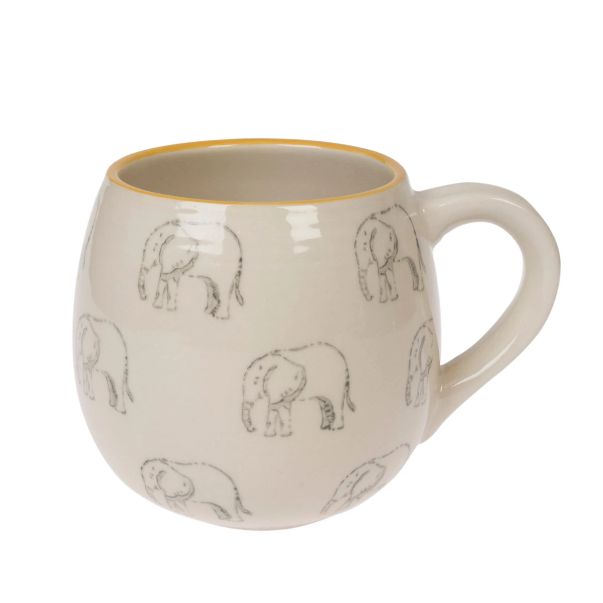 Elephant Stoneware Mug 4 Elephant Stoneware Mug - Image 2