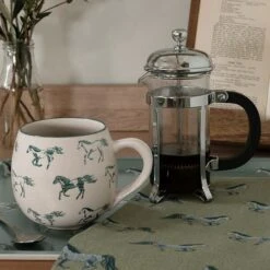 Grey Horse Stoneware Mug -Sophie Allport spm99 all99602 pt9945 grey horse mug tea towel tray landscape high res square