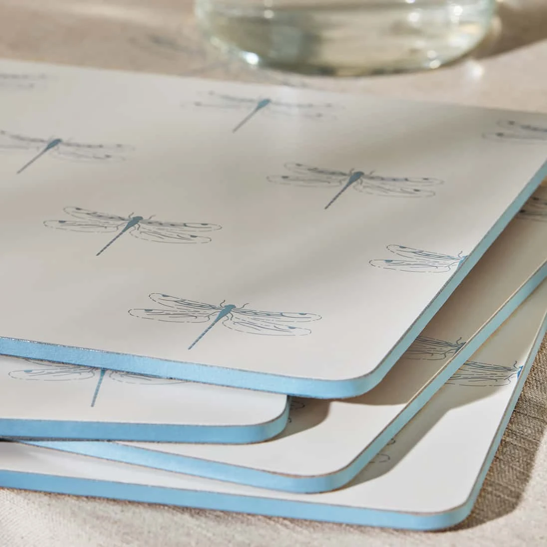 Dragonfly White Placemats (Set Of 4) 5 Dragonfly White Placemats (Set Of 4) - Image 3