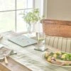 Sage Green Gingham Linen Table Runner -Sophie Allport ss23 gingham LINWOS810 Sage Table Runner square 1