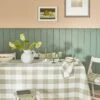 Warm Stone Gingham Linen Tablecloth 2 Warm Stone Gingham Linen Tablecloth -Sophie Allport ss23 gingham Stone Hero square