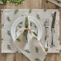 Olive Linen Placemat (Set Of 2) -Sophie Allport ss23 olive LIN107820 fabric placemat1 square 834610e4 acee 4c0d b7da 732e503bc393