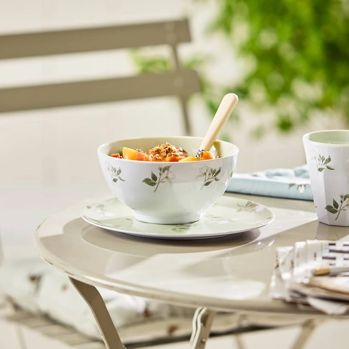 Rose Melamine Bowl 3 Rose Melamine Bowl