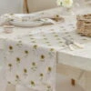 Sunflower Linen Table Runner -Sophie Allport ss23 sunflower lin108810 tablerunner square