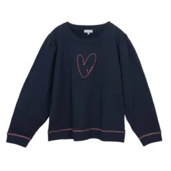 Hearts Ladies Sweatshirt -Sophie Allport ssl34m hearts sweatshirt ladies medium cut out high res square