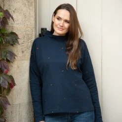 Bees Ladies Sweatshirt -Sophie Allport ssl36m bees sweatshirt ladies medium lifestyle high res square