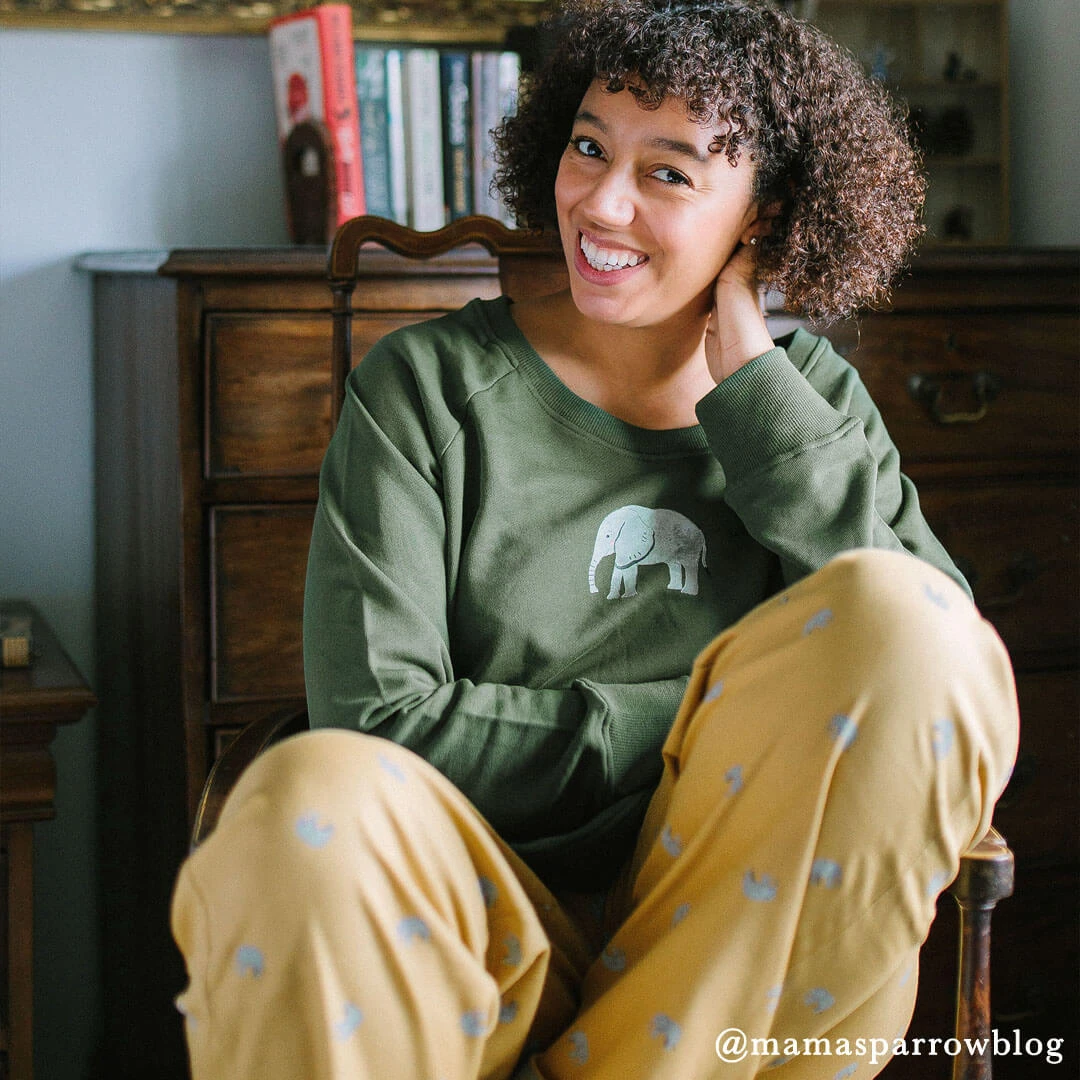 Elephant Ladies Sweatshirt 5 Elephant Ladies Sweatshirt - Image 3