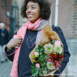 Hearts Ladies Sweatshirt -Sophie Allport sslm34 hearts sweatshirt ladies medium 2 lifestyle original2