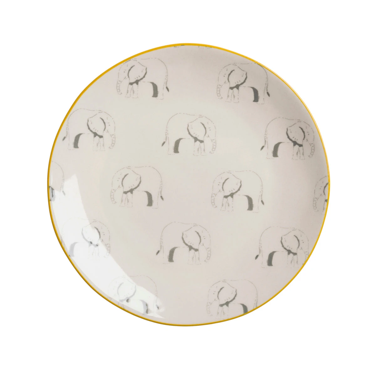 Elephant Stoneware Small Side Plate 3 Elephant Stoneware Small Side Plate