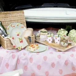 Strawberries Melamine Side Plate -Sophie Allport strawberries car picnic lifestyle melamine collection napkins high res square jpg 8a7ba7a2 f73d 4ae6 a539 edfedcb16e8b