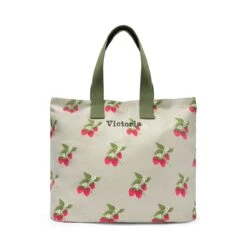 Strawberries Everyday Bag 11 Strawberries Everyday Bag -Sophie Allport strawberries everyday bag cutout personalised all97540 ss23 square