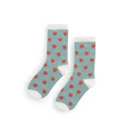 Strawberries Ladies Socks 7 Strawberries Ladies Socks -Sophie Allport strawberries statement socks cutout kss97m ss23 high res square 1