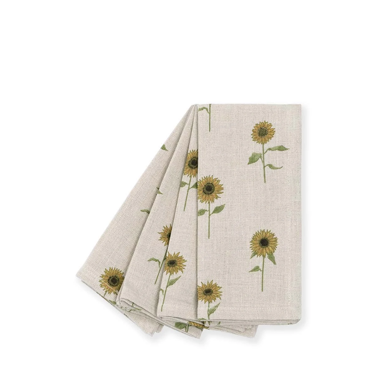 Sunflower Linen Napkins (Set Of 4) 5 Sunflower Linen Napkins (Set Of 4) - Image 3