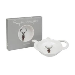 Highland Stag Tea Bag Tidy -Sophie Allport tt2901 highland stag tea tidy with box cut out high res web image 824d59f0 f680 4361 a8fd 0f7b8f554e8f
