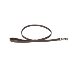 Woof Leather Dog Lead -Sophie Allport vpll32s woof lead small leather stamped cut out high res square