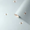 Bees Duck Egg Wallpaper -Sophie Allport wp36de bees wallpaper duck egg cut out high res square