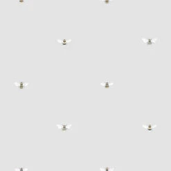 Bees Grey Wallpaper -Sophie Allport wp36g bees wallpaper grey 3 cut out high res square