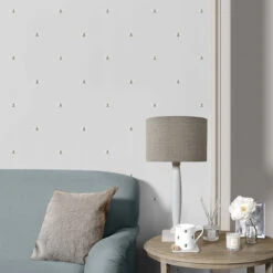 Bees Grey Wallpaper -Sophie Allport wp36g bees wallpaper grey 3 lifestyle high res square