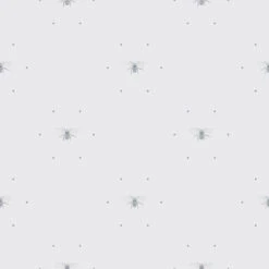 Bees Silhouette Grey Wallpaper -Sophie Allport wp36sg bees wallpaper silhouette grey 3 cut out high res square