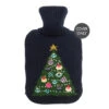 Christmas Trees Hot Water Bottle Cover -Sophie Allport zkshwb932 cover christmas tree knitted statement hot water bottle cut out high res
