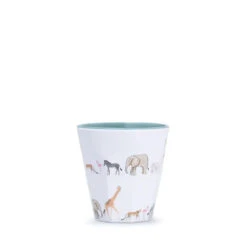 Animals Of The Savannah Melamine Beaker -Sophie Allport zsl animals of the savannah melamine beaker adult cutout mbk11003 ss23 high res square